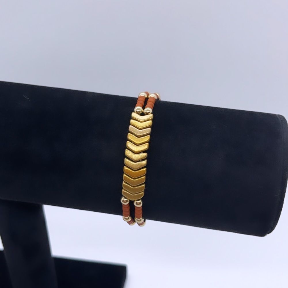 NWT Wool + Pepper Co. Terracotta & Arrows Bracelet